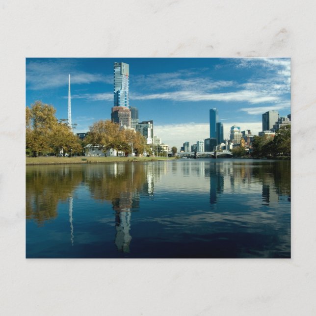 Melboure Skyline Vykort (Framsida)