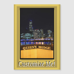 Melbourne Australia CBD Night Ljus
