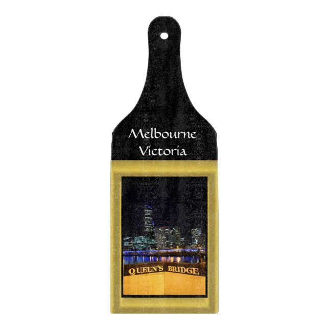 Melbourne Australia CBD Night Ljus (Framsidan)
