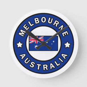 Melbourne Australia Rund Klocka
