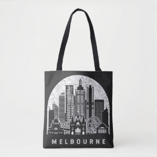 Melbourne Australia Skyline Tygkasse