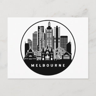 Melbourne Australia Skyline Vykort