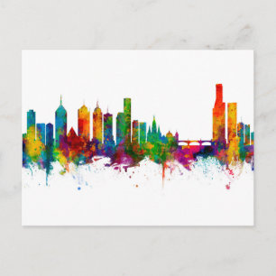 Melbourne Australia Skyline Vykort