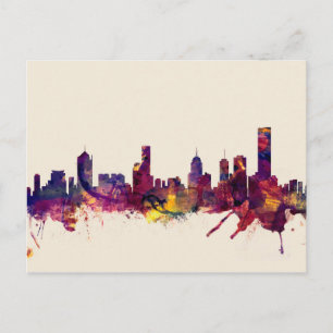 Melbourne Australia Skyline Vykort