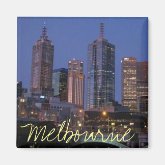 Melbourne Australia vid nattfotografering Magnet