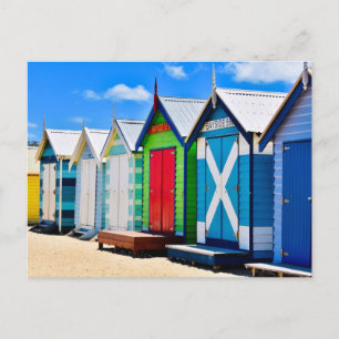 Melbourne, Australien, Brighton Beach Vykort