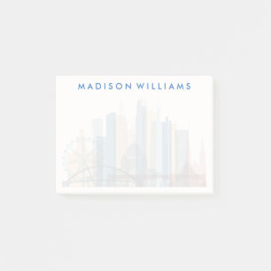Melbourne, Australien City Skyline Post-it Block
