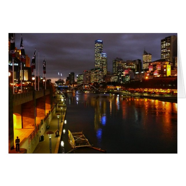 Melbourne, Australien Hälsningskort (Framsidan Horizontal)