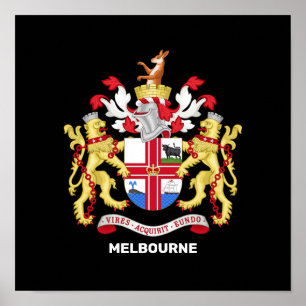Melbourne, Australien - jackande av arm Poster