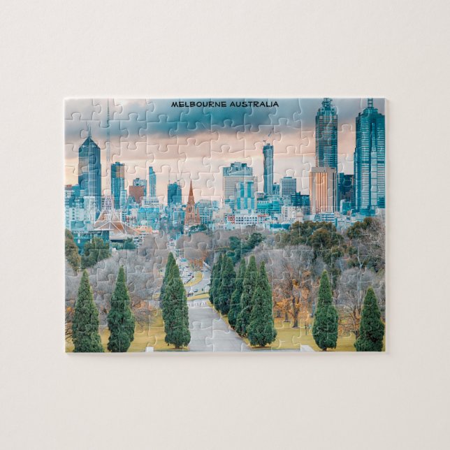 Melbourne Australien Pussel (Horisontell)