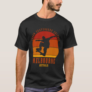 Melbourne Australien Skateboardare Urn Skateboard T Shirt