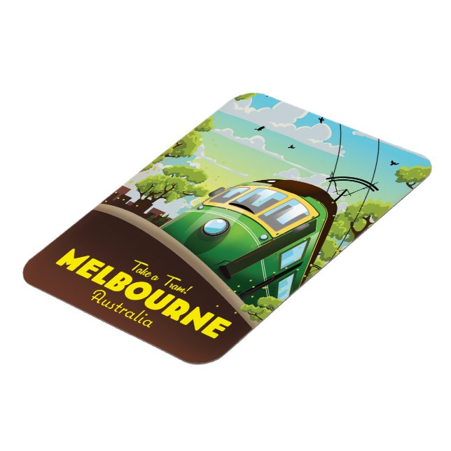 Melbourne Australien Spårvagn  Magnet (Vänstra Sidan)