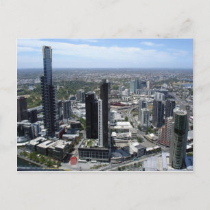 Melbourne Australiskyline Vykort