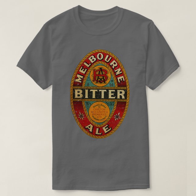 MELBOURNE BITTER ALE BEER T SHIRT (Design framsida)