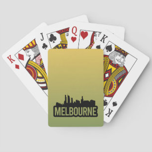 Melbourne City Australien Victoria skyline souveni Casinokort