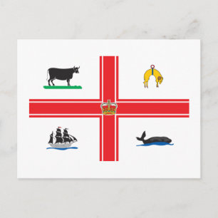 Melbourne City Flagga Vykort