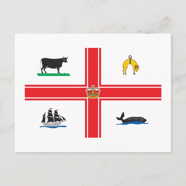 Melbourne City Flagga Vykort (Framsida)