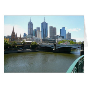 Melbourne city hälsningskort