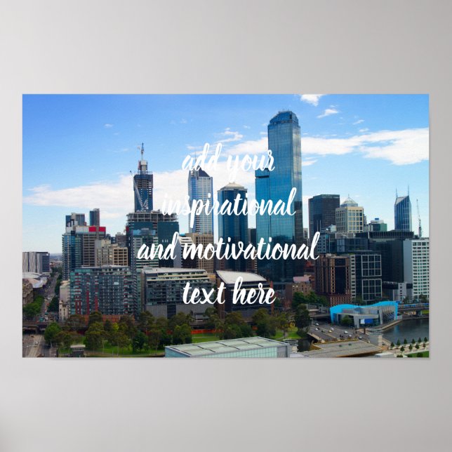 Melbourne city poster (Framsidan)