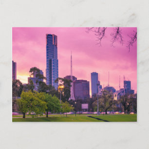 Melbourne City Pretty in Pink Vykort