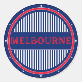 Melbourne City Pride-symbol – Australisk identitet Runt Klistermärke