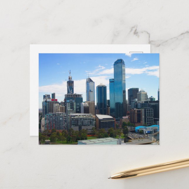 Melbourne city vykort (Fram/Back In Situ)