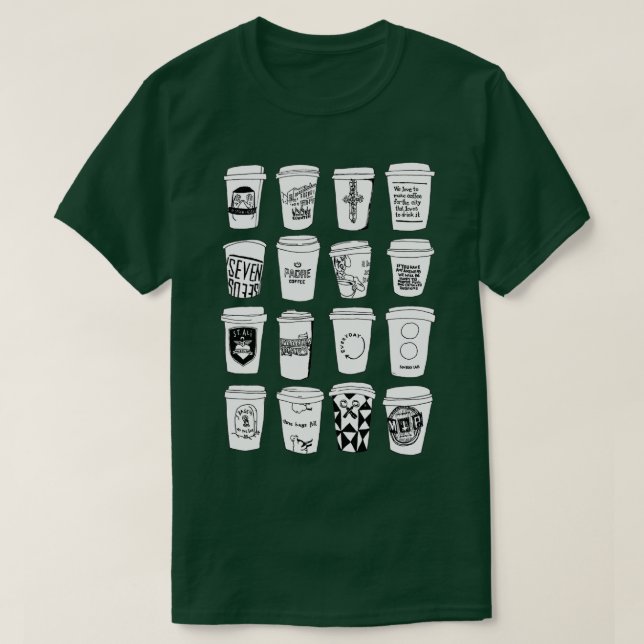 Melbourne Coffee T Shirt (Design framsida)