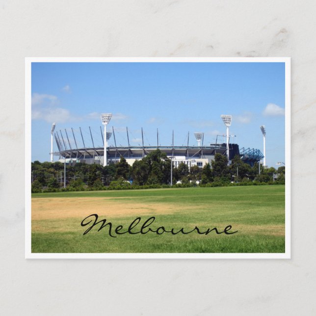 Melbourne cricket-mark vykort (Framsida)