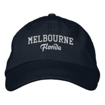 Melbourne Florida Embroized Baseball Hat