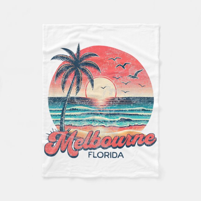 Melbourne Florida Fleecefilt (Framsidan)