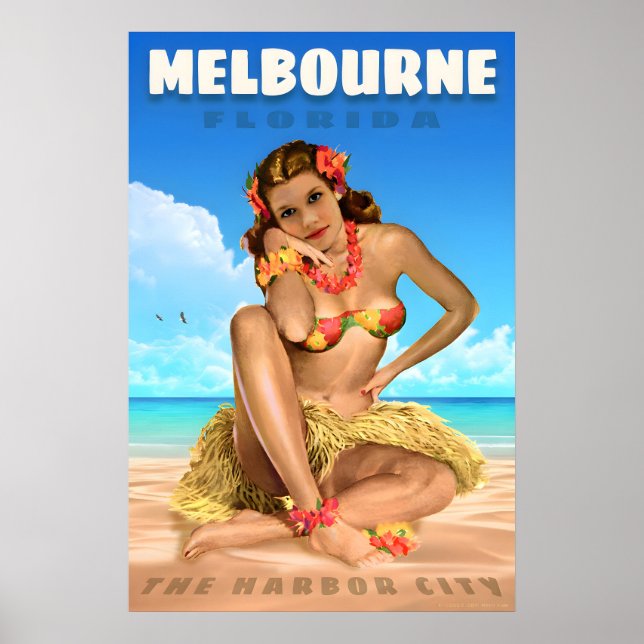 Melbourne Florida Resa Poster Sea Eagle Angourie (Framsidan)