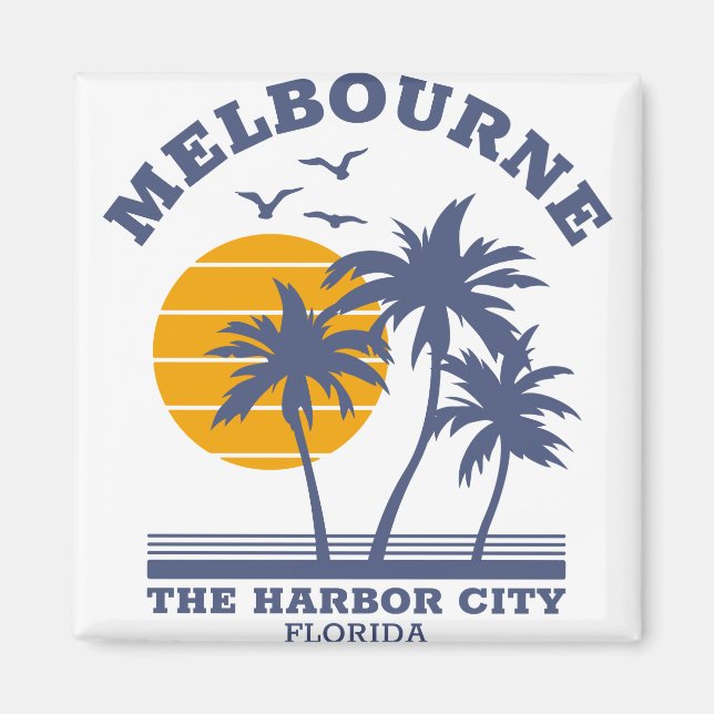 Melbourne Florida The Harbor City Magnet (Framsidan)