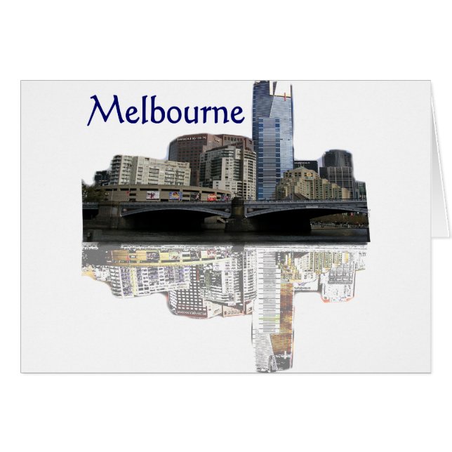 Melbourne Hälsningskort (Framsidan Horizontal)