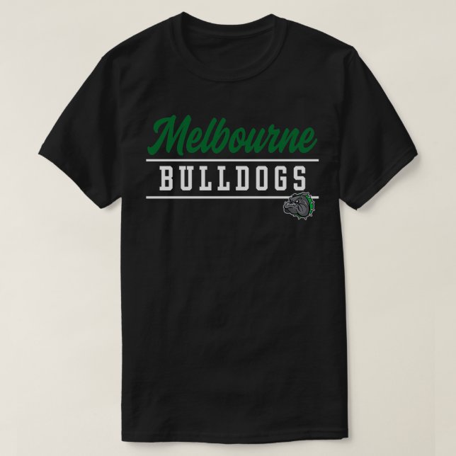 Melbourne High School Bulldog Pullover T Shirt (Design framsida)