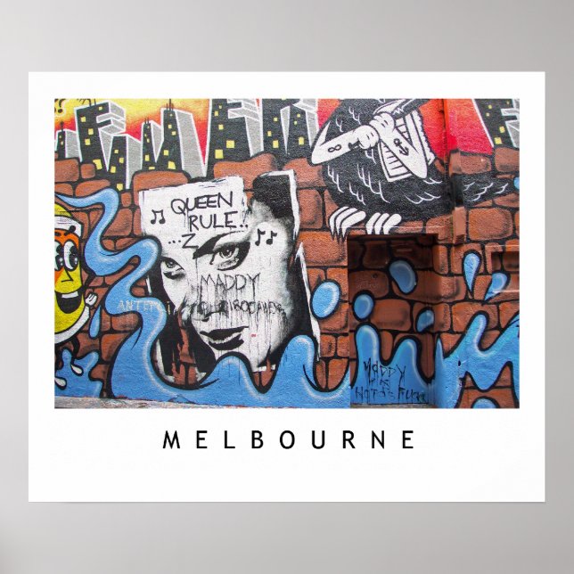 Melbourne Lanes 2 Poster (Framsidan)