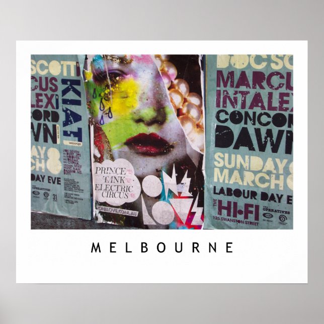 Melbourne Lanes No.1 Poster (Framsidan)