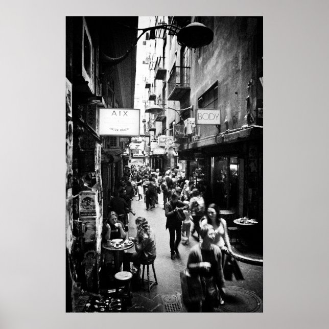 Melbourne Laneway Poster (Framsidan)