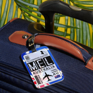 Melbourne MEL flygplats kod Bagagebricka