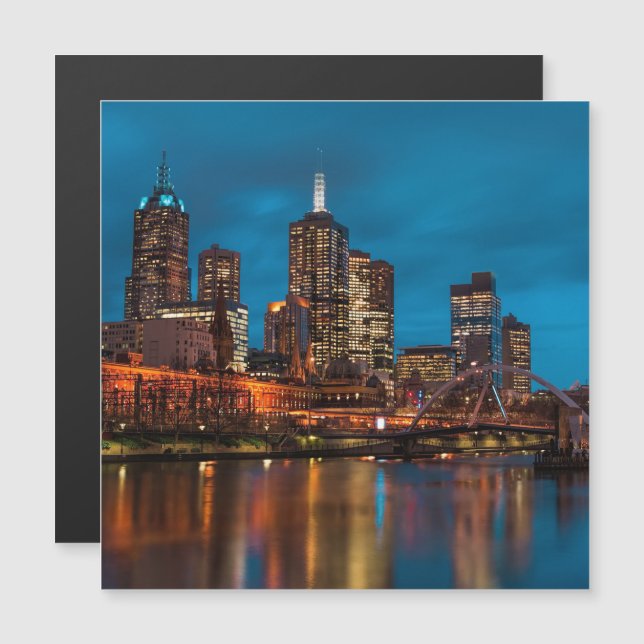 Melbourne nattetid (Fram/baksida)