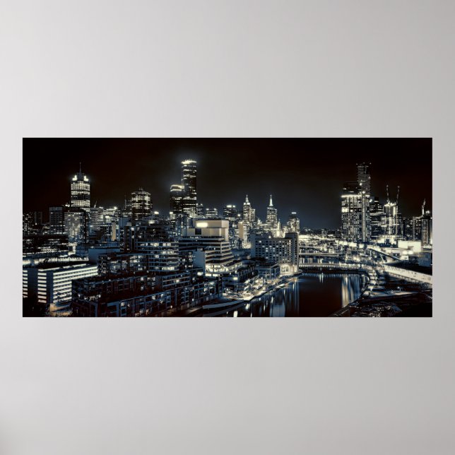 MELBOURNE NIGHT POSTER (Framsidan)