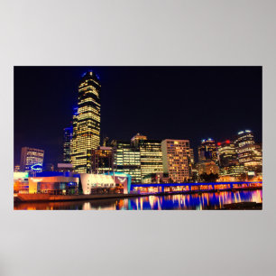 Melbourne på natten poster