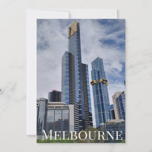 Melbourne Panorama Vykort (Framsida)