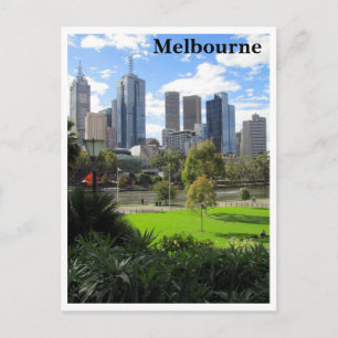 Melbourne Park skyline Vykort