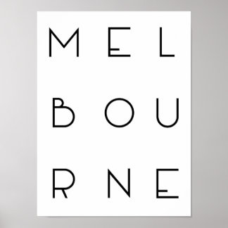 Melbourne Poster