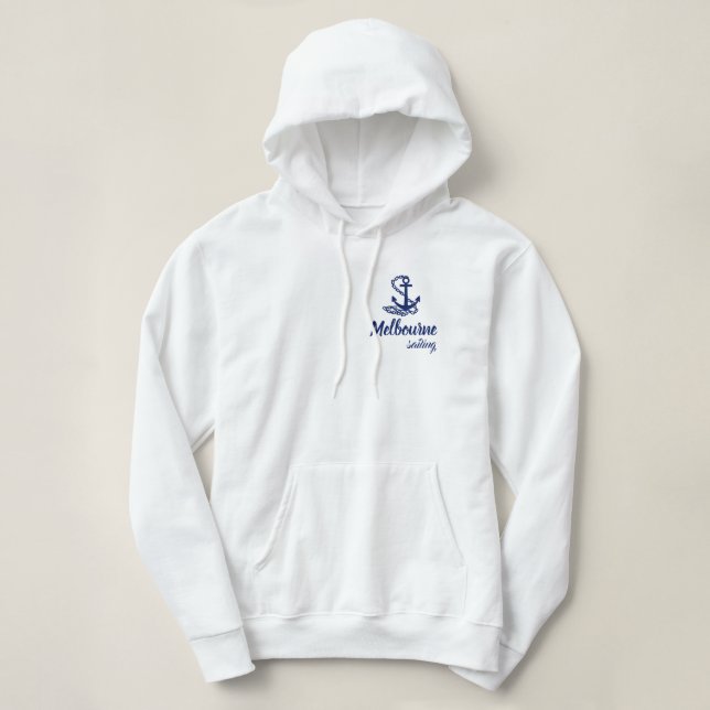 Melbourne Sailing - Maritime Stil T Shirt (Design framsida)