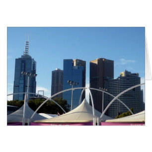 melbourne-skylin hälsningskort