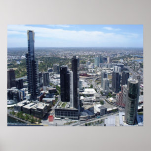 Melbourne-skylin poster från 14,95