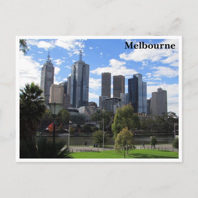 melbourne-skylin vykort (Framsida)