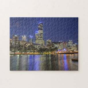 Melbourne stad över Yarra Pussel