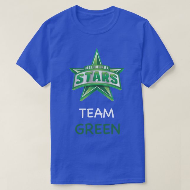 Melbourne Stars Team Green T Shirt (Design framsida)